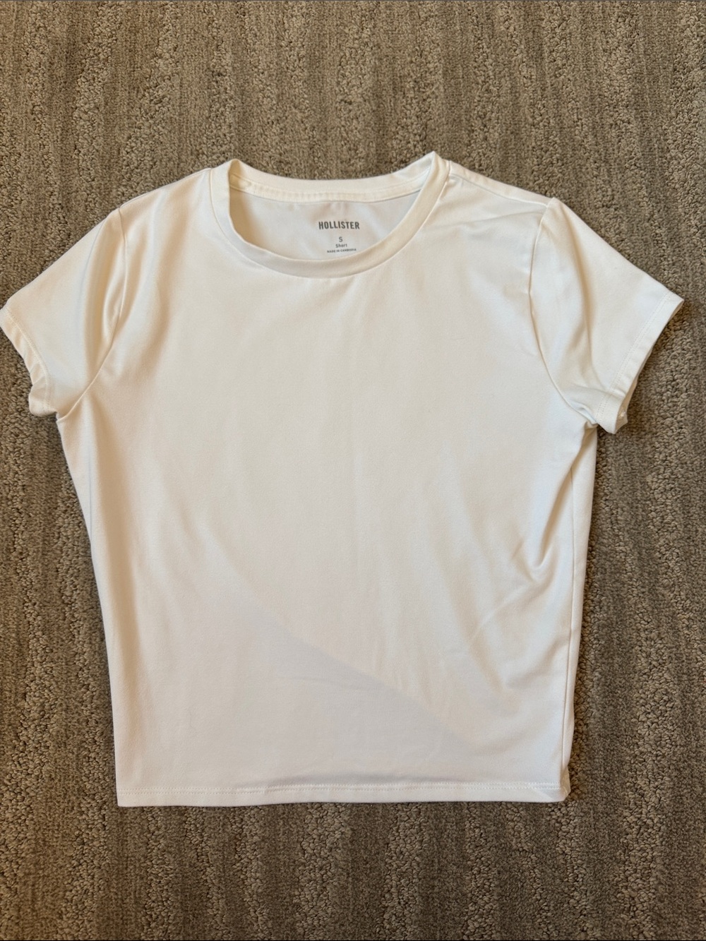 Hollister Women's Short-Sleeve Crewneck Tee — White